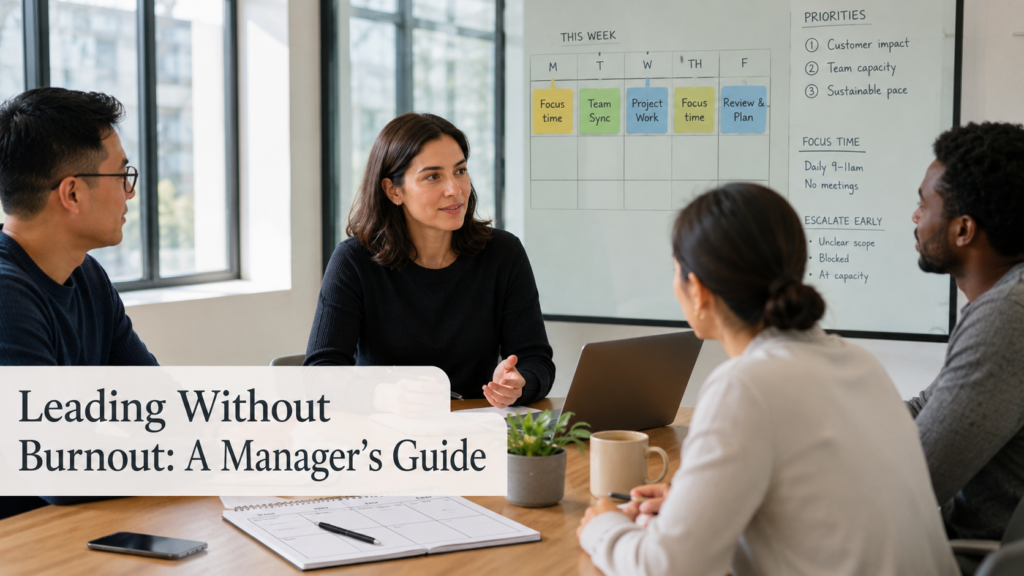 Leading Without Burnout: A Manager’s Guide