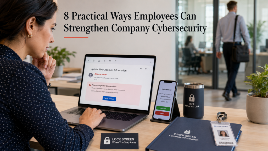 8 Practical Ways Employees Can Strengthen Company Cybersecurity