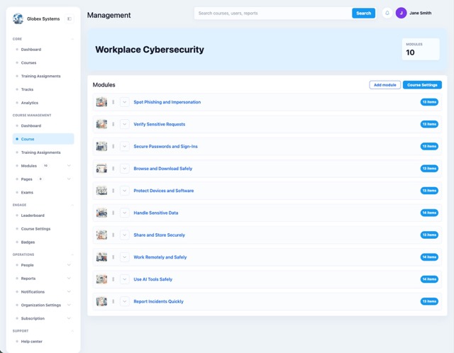 Brainificent course creation interface placeholder